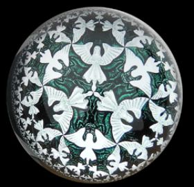 Presse Papier Escher Circle Limit IV