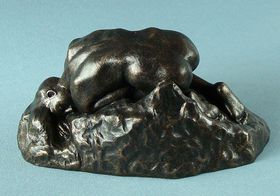 Sculptuur La Danaide van Rodin.