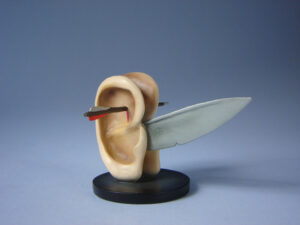 Sculptuur Oren met mes