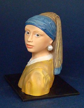 Sculptuur Vermeer - The Girl with the pearl earring