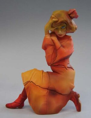 Sculptuur van Egon Schiele.