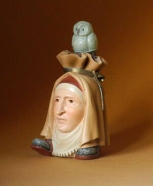 Sculptuur Kopvoeter met Uil